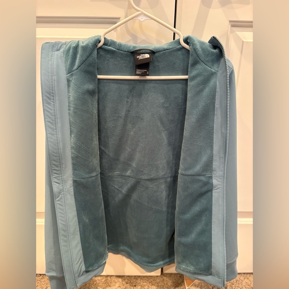 The North Face Women's Shelbe Raschel Hoodie Algae Blue - Picture 2 of 7